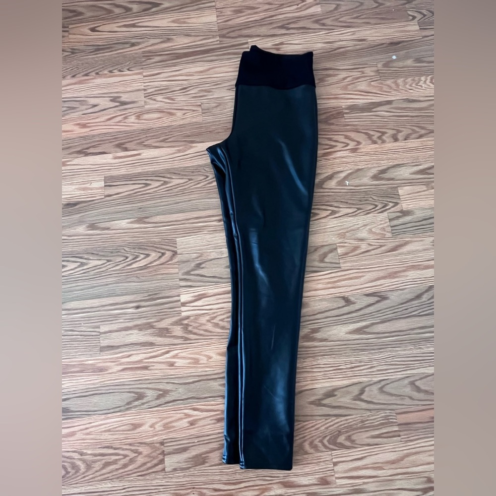 Black Faux Leather Leggings